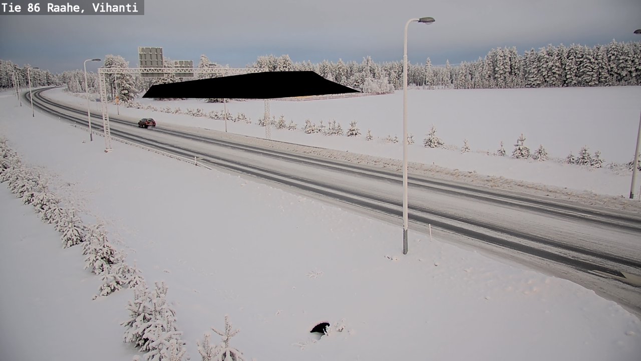 Weather Camera Image Väg 86 Raahe, Vihanti, Raahe, Pohjois-Pohjanmaa