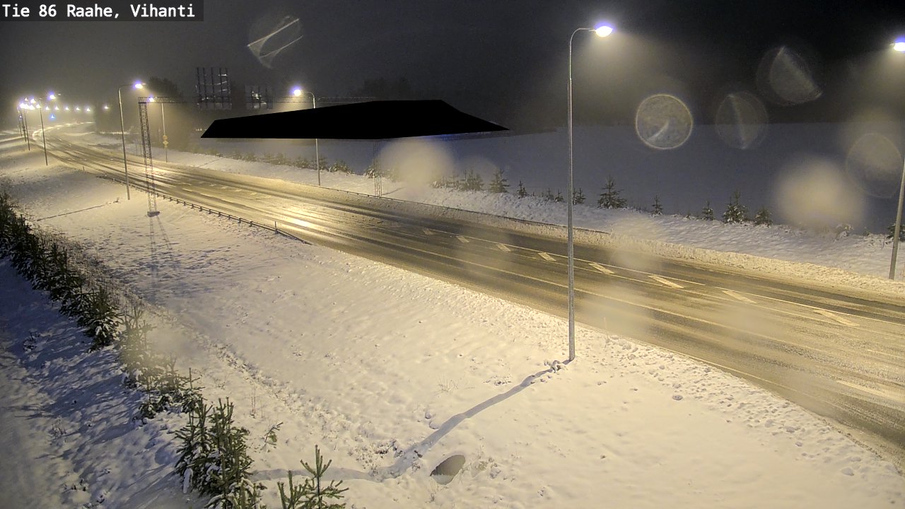 Weather Camera Image Väg 86 Raahe, Vihanti, Raahe, Pohjois-Pohjanmaa