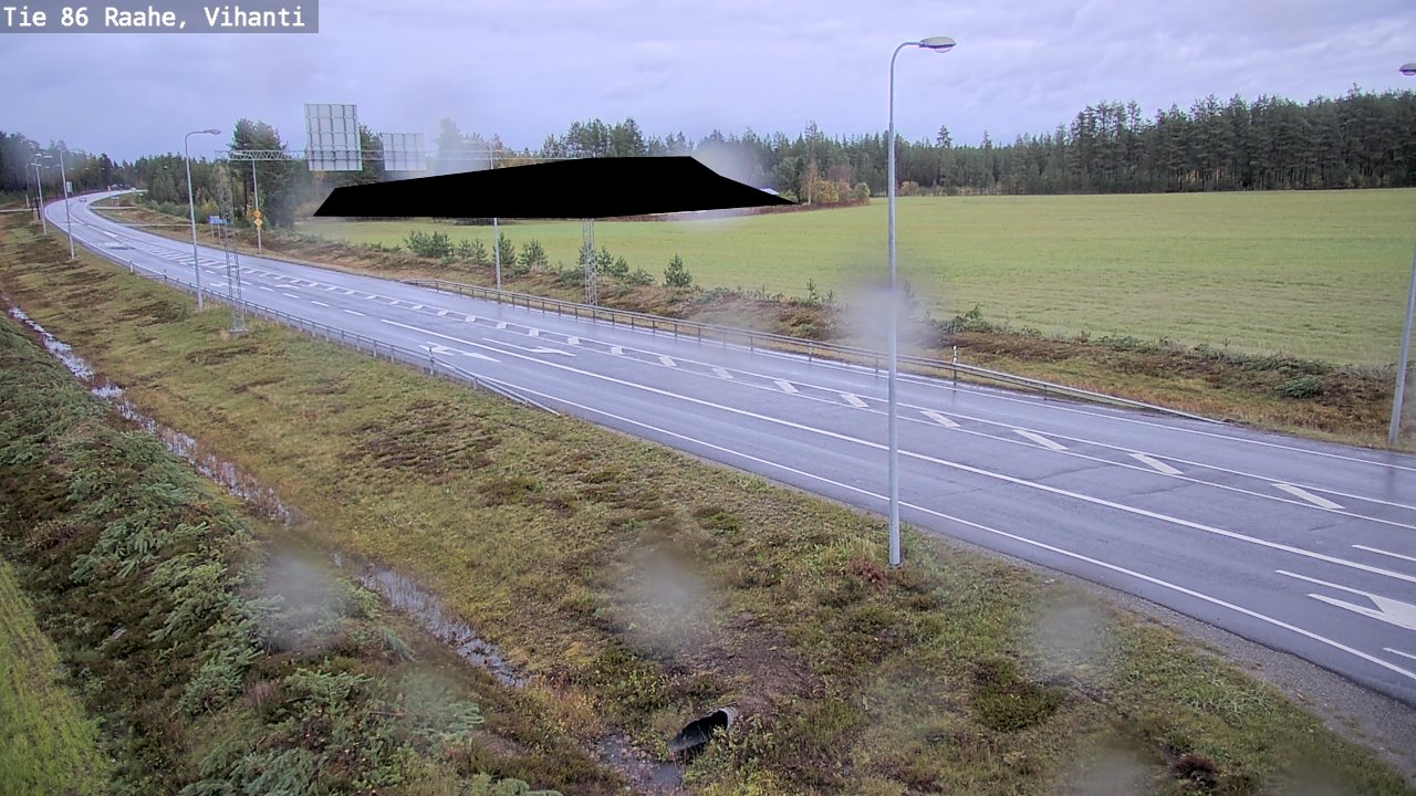 Weather Camera Image Väg 86 Raahe, Vihanti, Raahe, Pohjois-Pohjanmaa