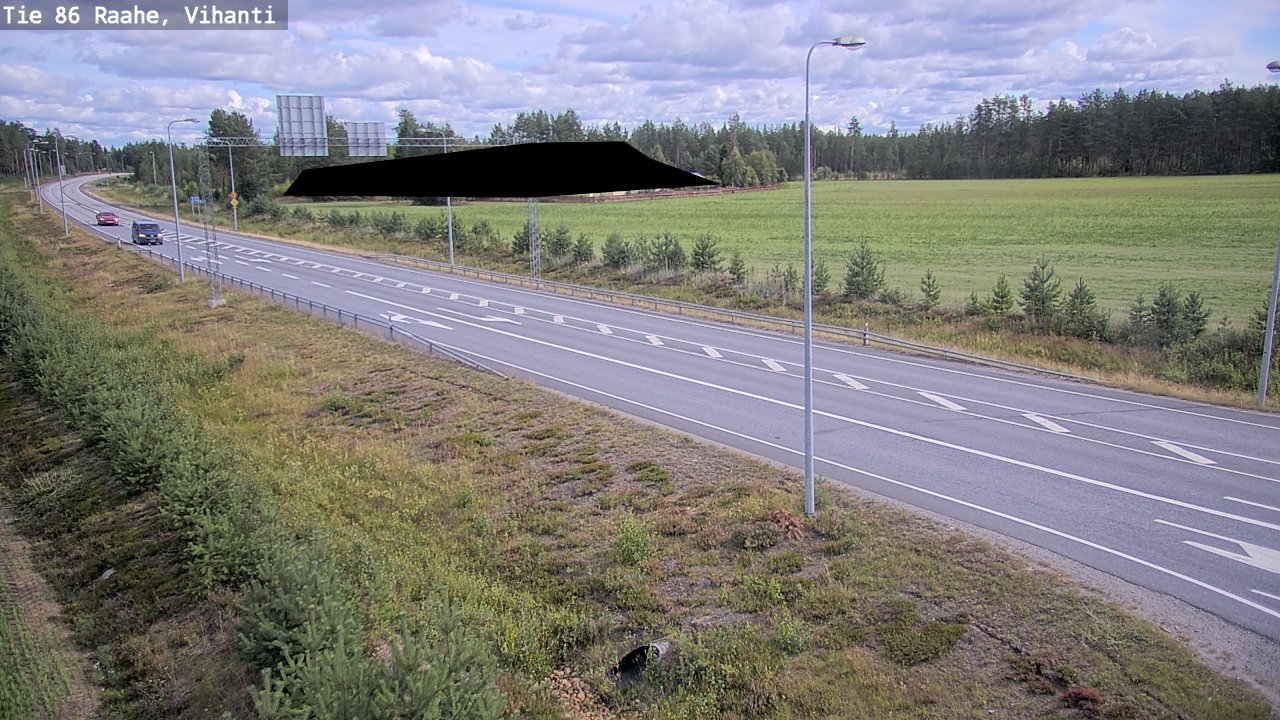 Weather Camera Image Road 86 Raahe, Vihanti, Raahe, Pohjois-Pohjanmaa