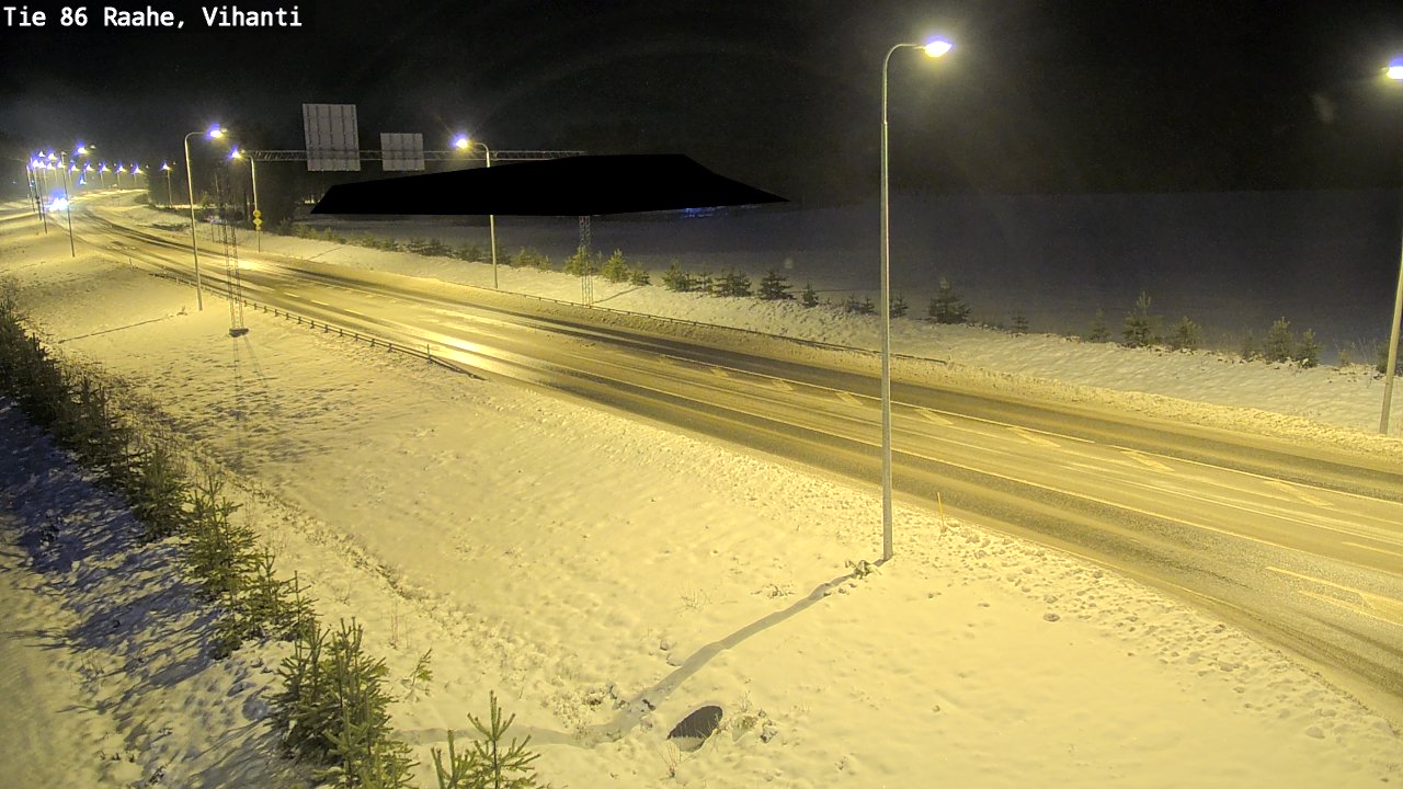 Weather Camera Image Road 86 Raahe, Vihanti, Raahe, Pohjois-Pohjanmaa
