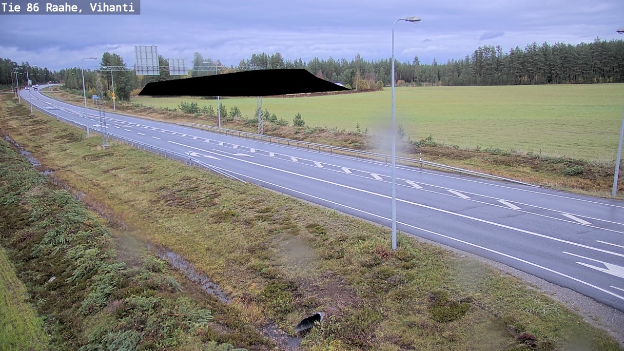 Weather Camera Image Väg 86 Raahe, Vihanti, Raahe, Pohjois-Pohjanmaa