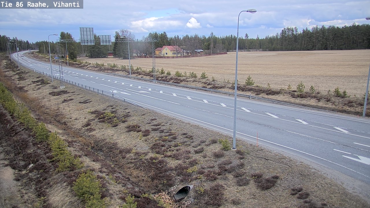 Weather Camera Image Väg 86 Raahe, Vihanti, Raahe, Pohjois-Pohjanmaa