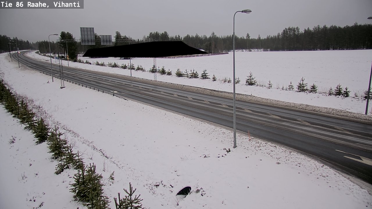 Weather Camera Image Väg 86 Raahe, Vihanti, Raahe, Pohjois-Pohjanmaa
