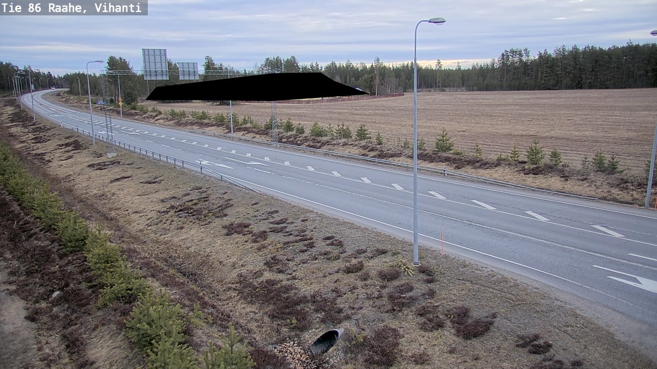 Weather Camera Image Road 86 Raahe, Vihanti, Raahe, Pohjois-Pohjanmaa