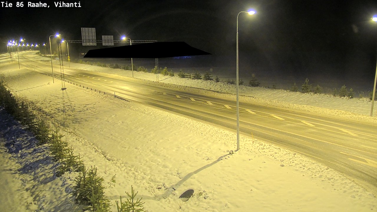Weather Camera Image Väg 86 Raahe, Vihanti, Raahe, Pohjois-Pohjanmaa