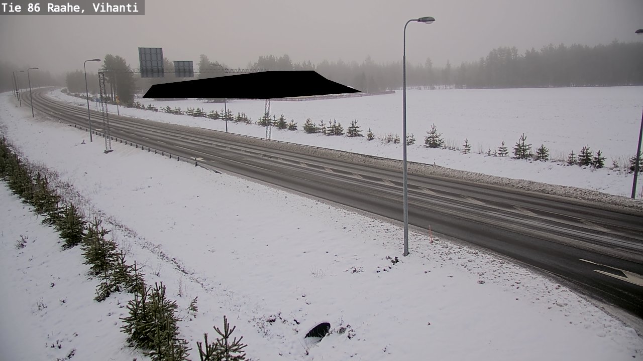 Weather Camera Image Väg 86 Raahe, Vihanti, Raahe, Pohjois-Pohjanmaa
