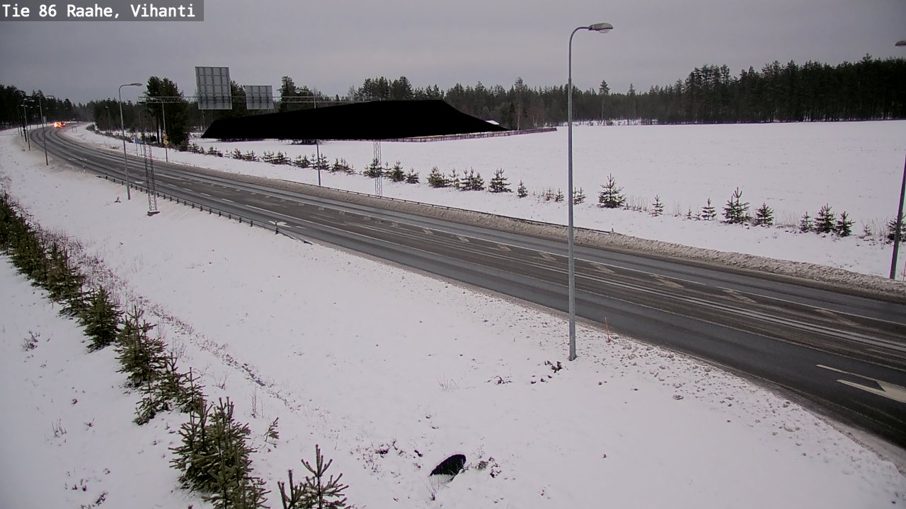 Weather Camera Image Väg 86 Raahe, Vihanti, Raahe, Pohjois-Pohjanmaa