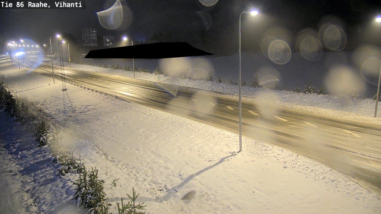 Weather Camera Image Väg 86 Raahe, Vihanti, Raahe, Pohjois-Pohjanmaa