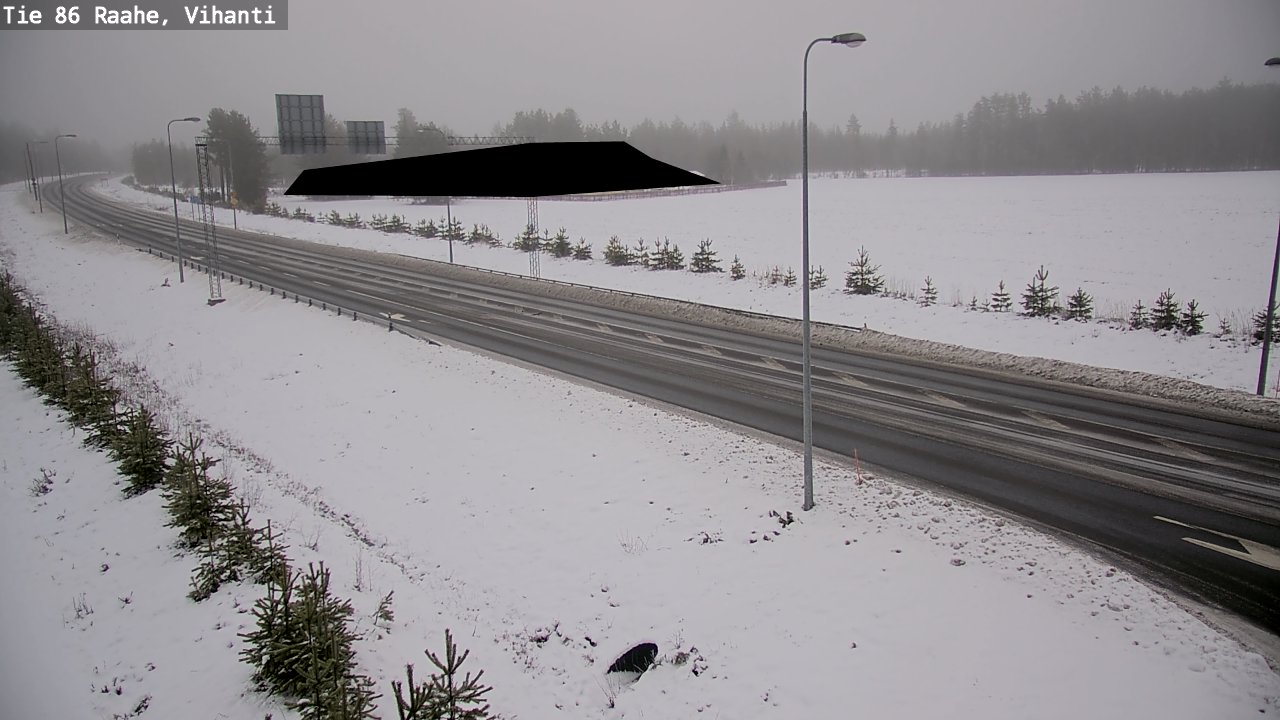 Weather Camera Image Väg 86 Raahe, Vihanti, Raahe, Pohjois-Pohjanmaa