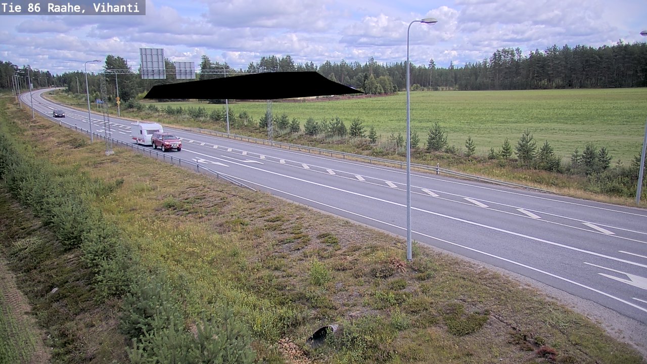 Weather Camera Image Road 86 Raahe, Vihanti, Raahe, Pohjois-Pohjanmaa