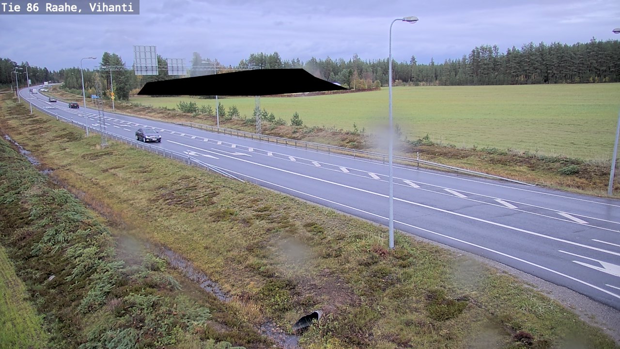 Weather Camera Image Väg 86 Raahe, Vihanti, Raahe, Pohjois-Pohjanmaa