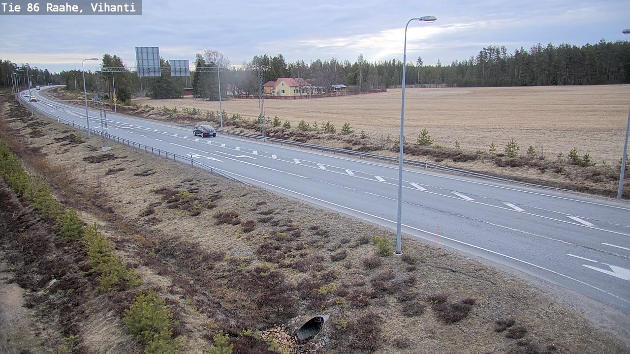Weather Camera Image Väg 86 Raahe, Vihanti, Raahe, Pohjois-Pohjanmaa