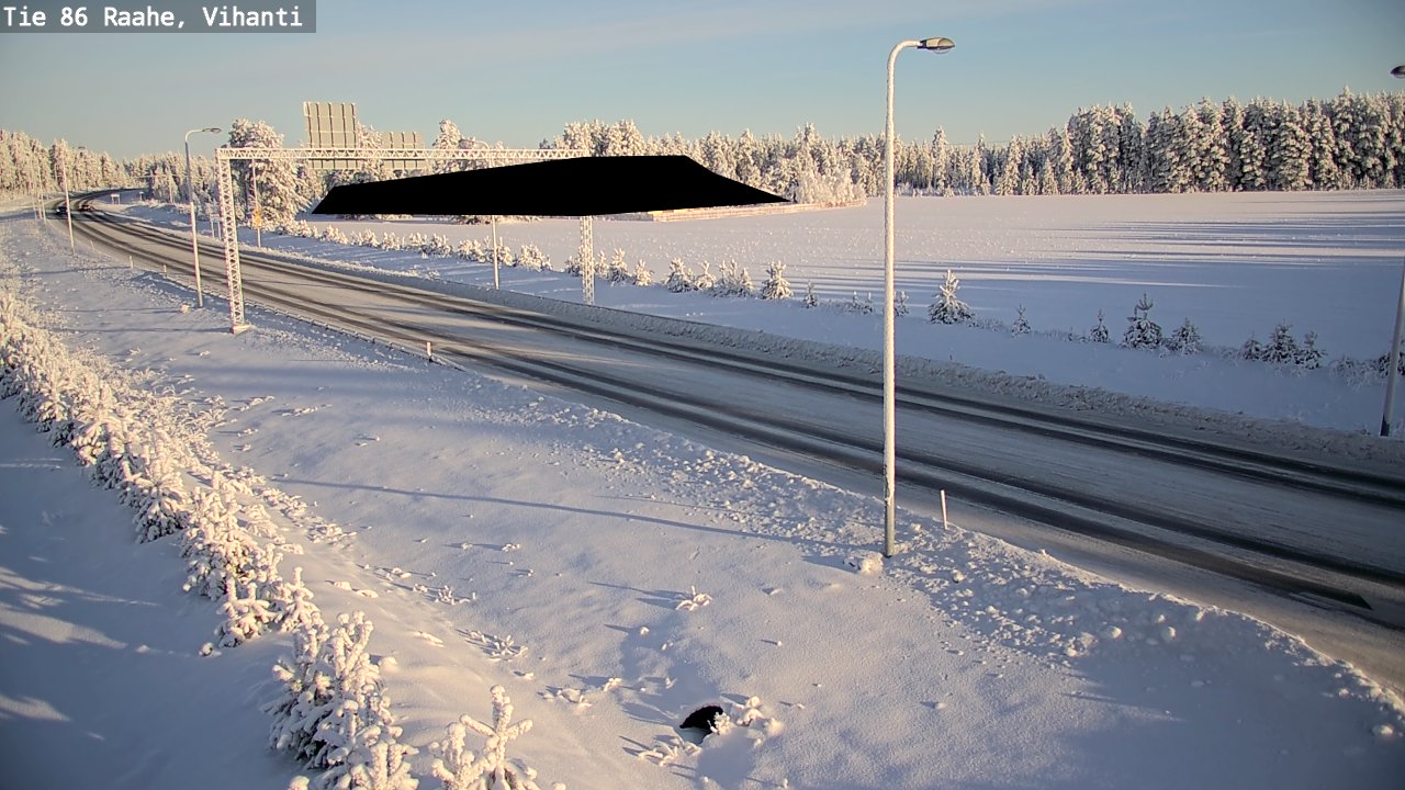Weather Camera Image Road 86 Raahe, Vihanti, Raahe, Pohjois-Pohjanmaa