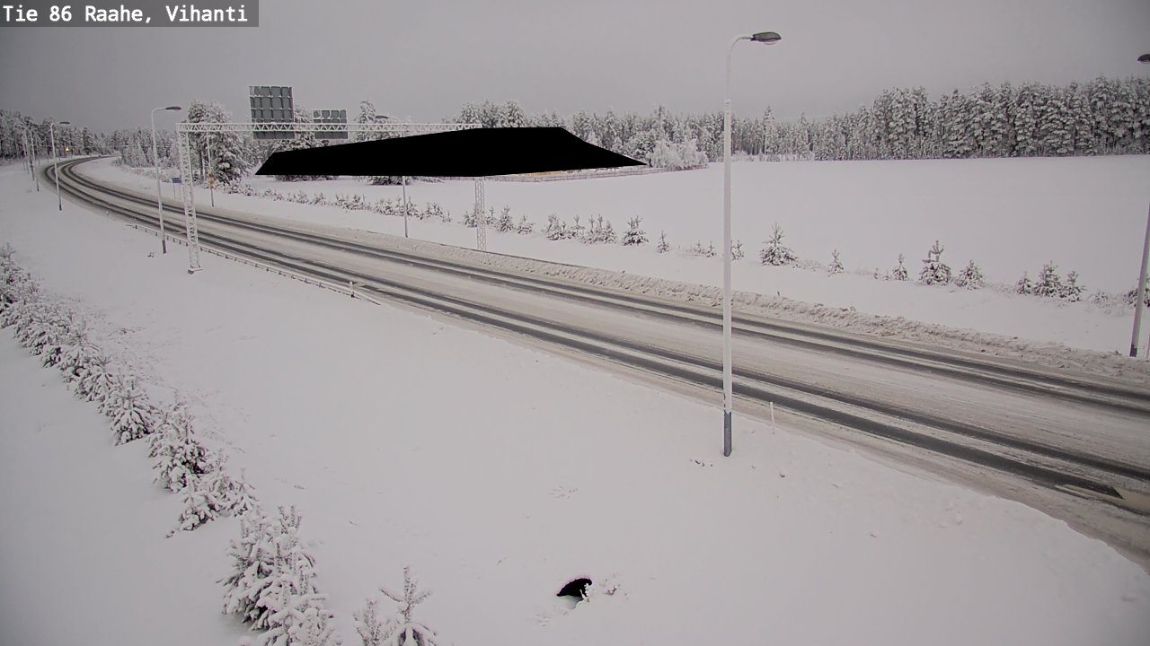 Weather Camera Image Väg 86 Raahe, Vihanti, Raahe, Pohjois-Pohjanmaa