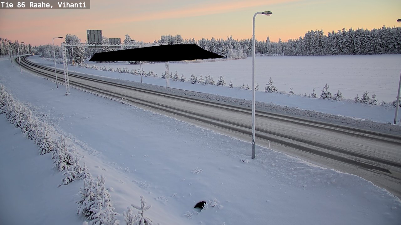 Weather Camera Image Road 86 Raahe, Vihanti, Raahe, Pohjois-Pohjanmaa
