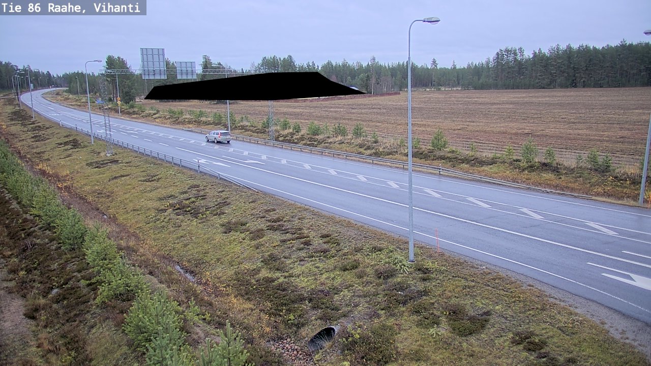 Weather Camera Image Road 86 Raahe, Vihanti, Raahe, Pohjois-Pohjanmaa