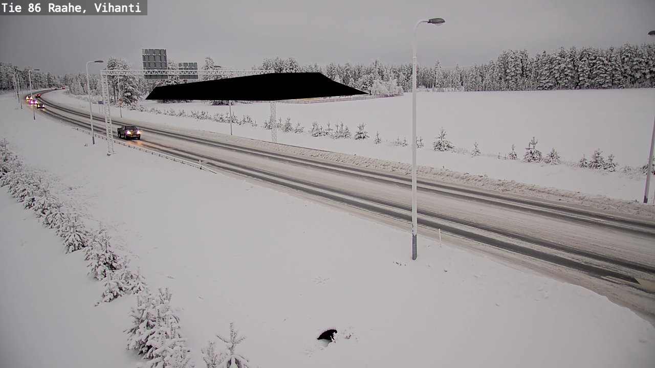 Weather Camera Image Väg 86 Raahe, Vihanti, Raahe, Pohjois-Pohjanmaa