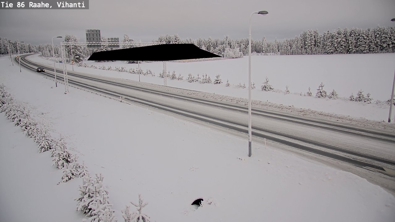 Weather Camera Image Väg 86 Raahe, Vihanti, Raahe, Pohjois-Pohjanmaa