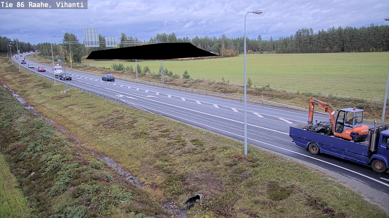 Weather Camera Image Väg 86 Raahe, Vihanti, Raahe, Pohjois-Pohjanmaa