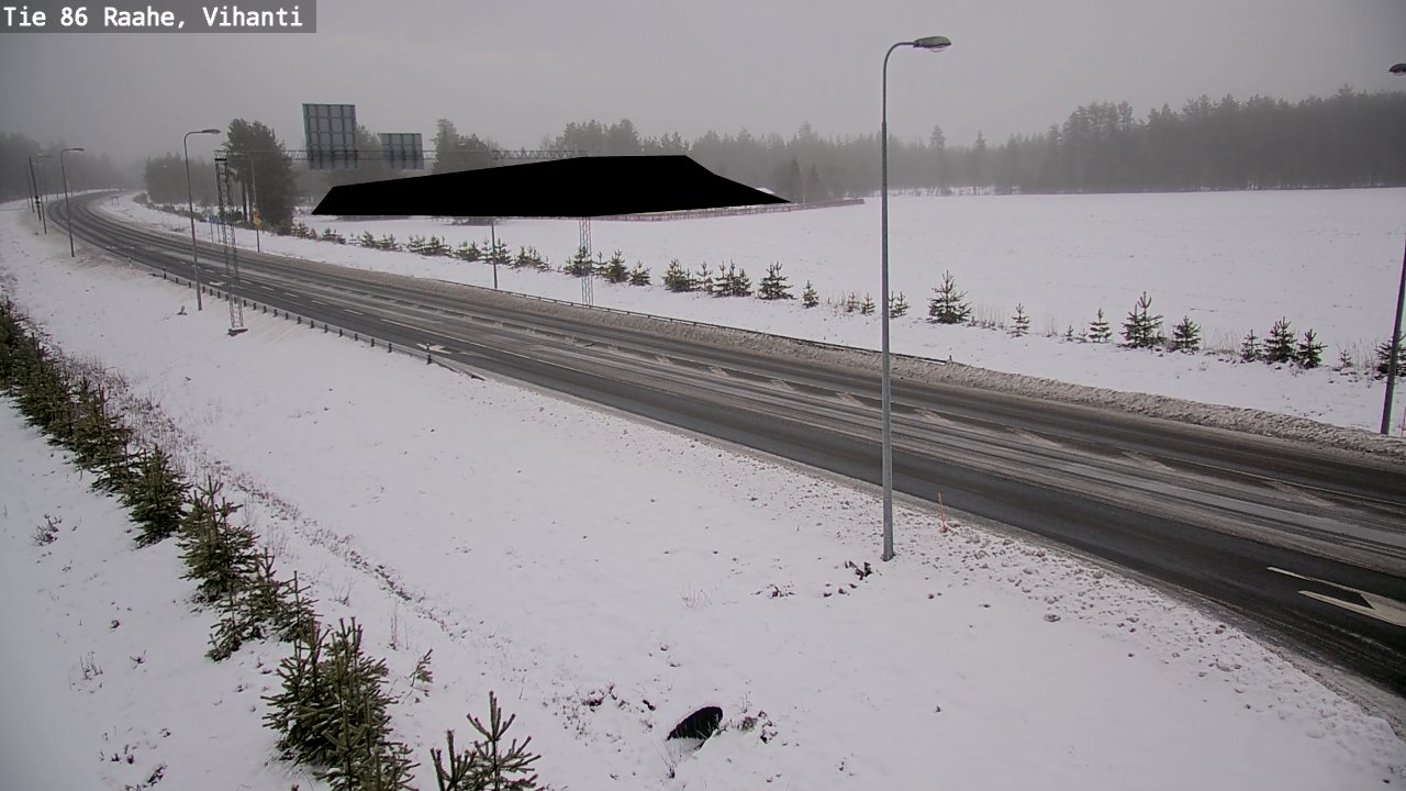 Weather Camera Image Väg 86 Raahe, Vihanti, Raahe, Pohjois-Pohjanmaa