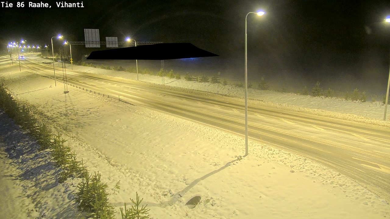 Weather Camera Image Väg 86 Raahe, Vihanti, Raahe, Pohjois-Pohjanmaa