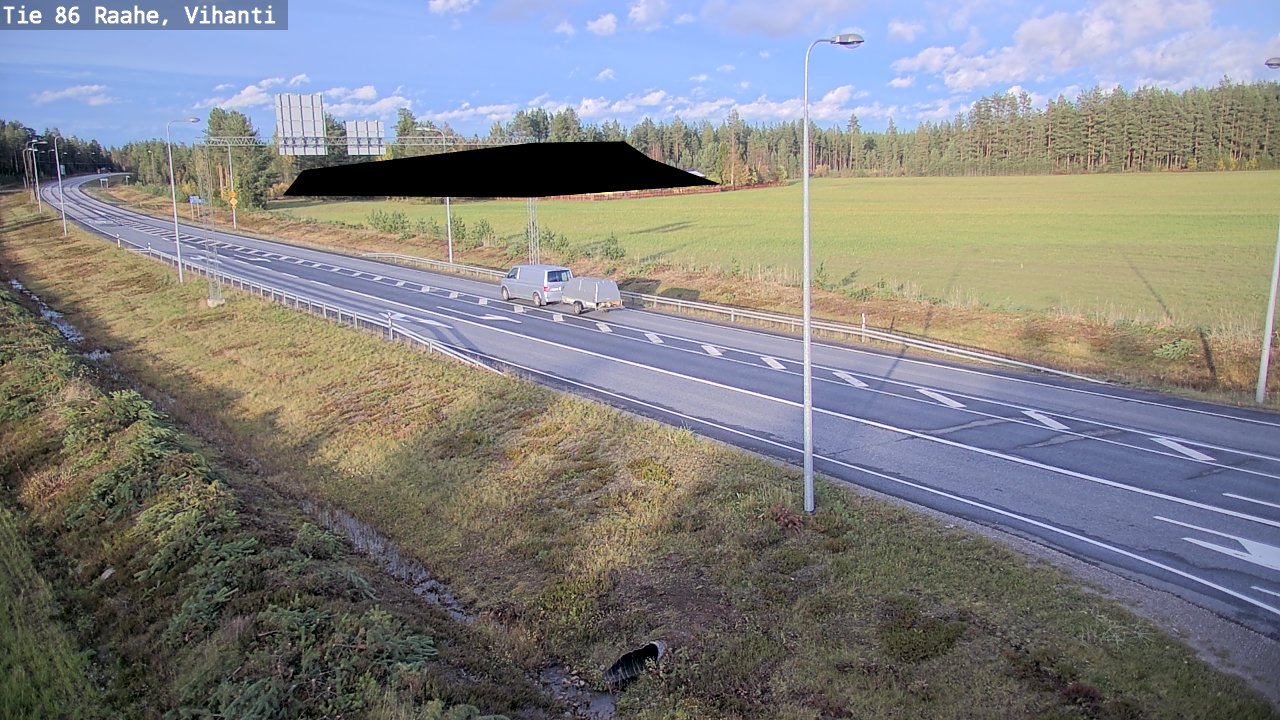 Weather Camera Image Väg 86 Raahe, Vihanti, Raahe, Pohjois-Pohjanmaa