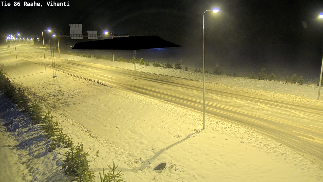 Weather Camera Image Väg 86 Raahe, Vihanti, Raahe, Pohjois-Pohjanmaa