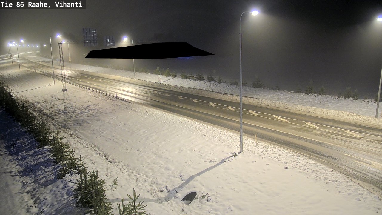 Weather Camera Image Väg 86 Raahe, Vihanti, Raahe, Pohjois-Pohjanmaa