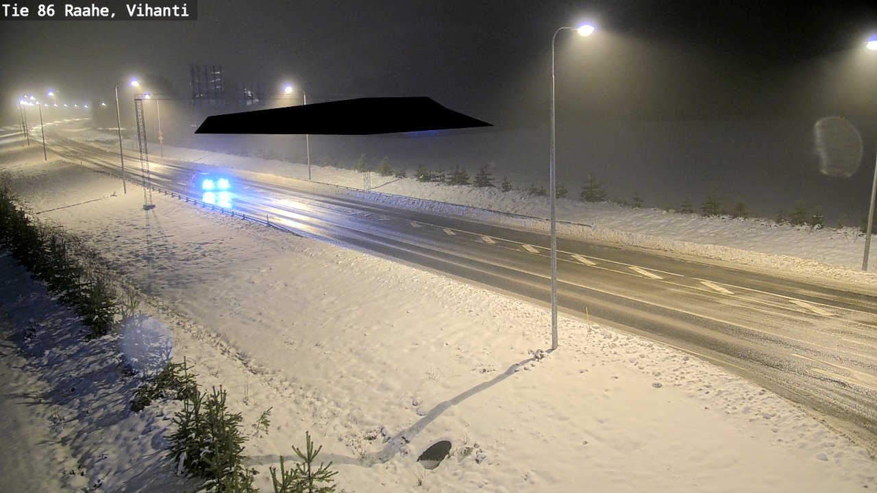 Weather Camera Image Väg 86 Raahe, Vihanti, Raahe, Pohjois-Pohjanmaa