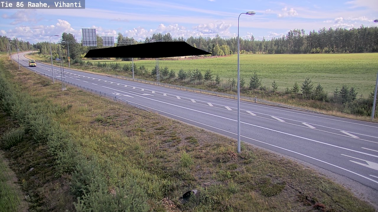Weather Camera Image Väg 86 Raahe, Vihanti, Raahe, Pohjois-Pohjanmaa