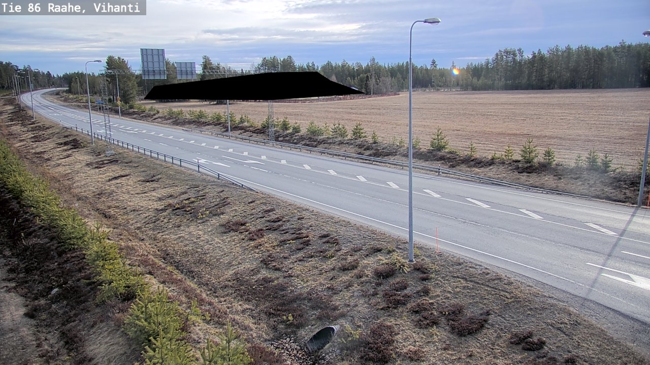 Weather Camera Image Road 86 Raahe, Vihanti, Raahe, Pohjois-Pohjanmaa