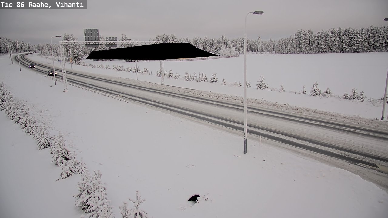 Weather Camera Image Väg 86 Raahe, Vihanti, Raahe, Pohjois-Pohjanmaa