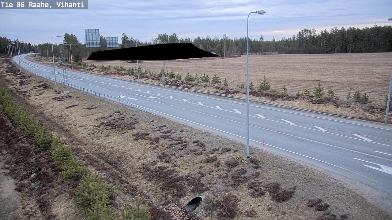 Weather Camera Image Road 86 Raahe, Vihanti, Raahe, Pohjois-Pohjanmaa