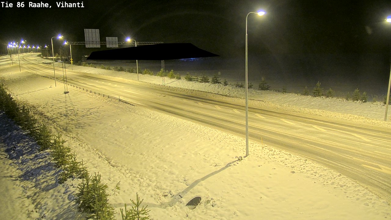 Weather Camera Image Väg 86 Raahe, Vihanti, Raahe, Pohjois-Pohjanmaa