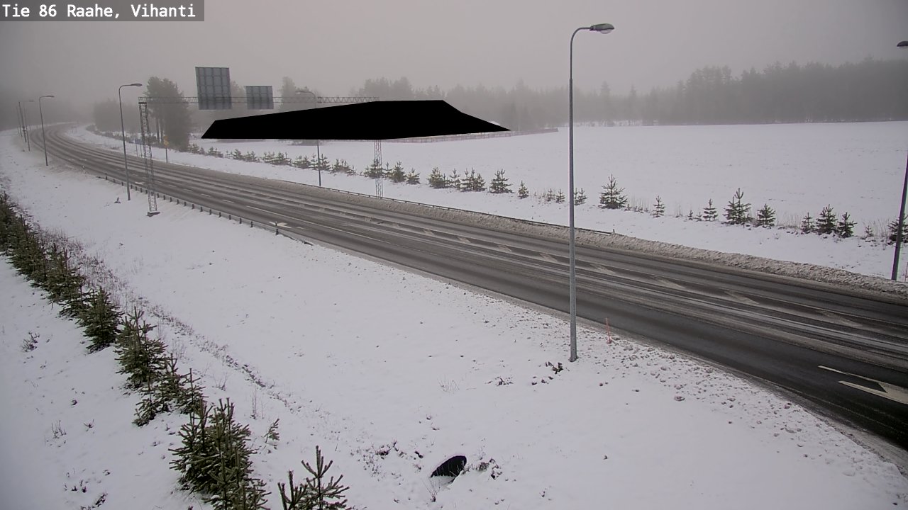 Weather Camera Image Väg 86 Raahe, Vihanti, Raahe, Pohjois-Pohjanmaa