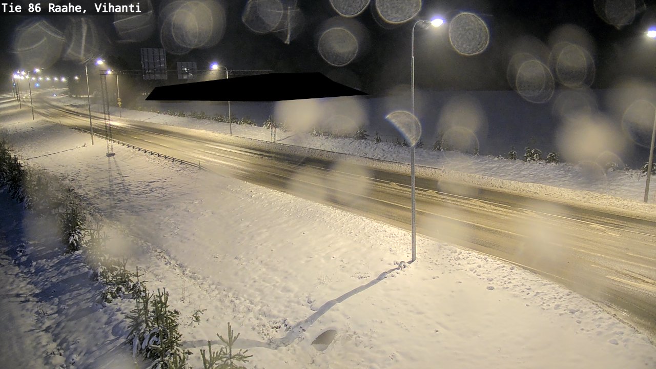 Weather Camera Image Väg 86 Raahe, Vihanti, Raahe, Pohjois-Pohjanmaa