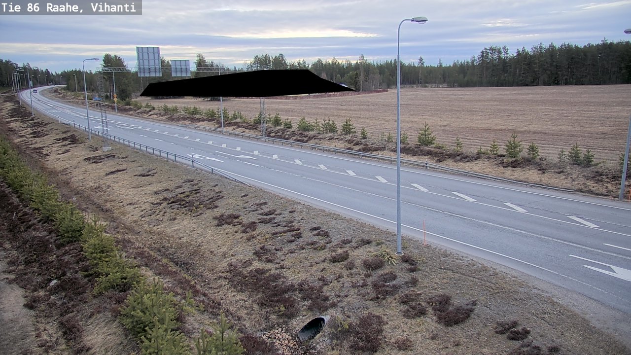 Weather Camera Image Road 86 Raahe, Vihanti, Raahe, Pohjois-Pohjanmaa