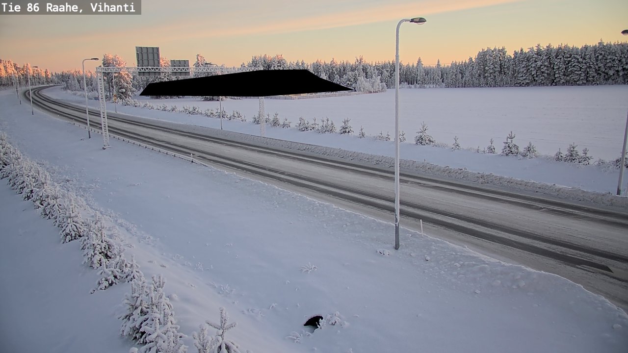 Weather Camera Image Road 86 Raahe, Vihanti, Raahe, Pohjois-Pohjanmaa