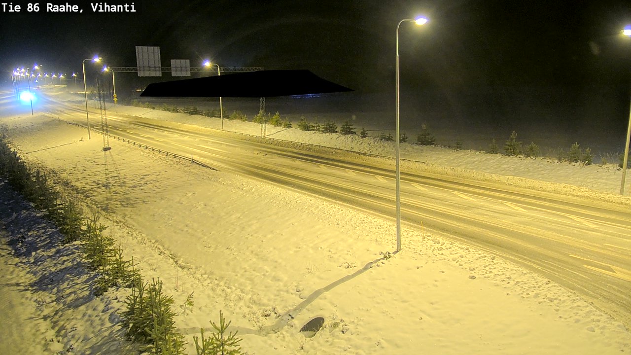 Weather Camera Image Väg 86 Raahe, Vihanti, Raahe, Pohjois-Pohjanmaa