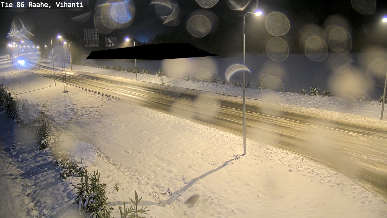 Weather Camera Image Väg 86 Raahe, Vihanti, Raahe, Pohjois-Pohjanmaa