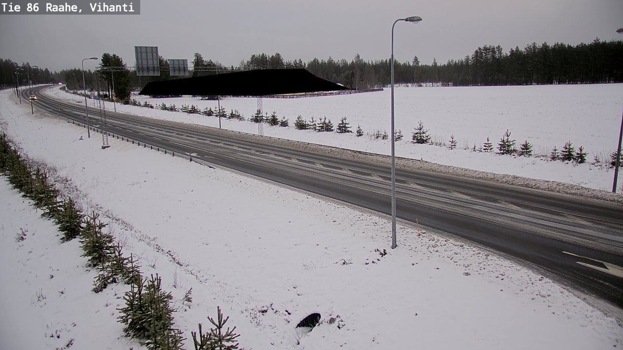 Weather Camera Image Väg 86 Raahe, Vihanti, Raahe, Pohjois-Pohjanmaa