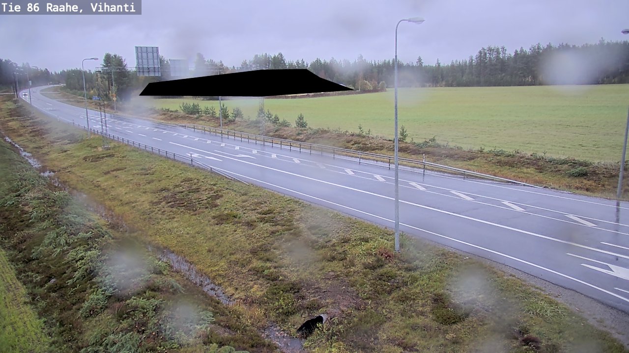 Weather Camera Image Väg 86 Raahe, Vihanti, Raahe, Pohjois-Pohjanmaa