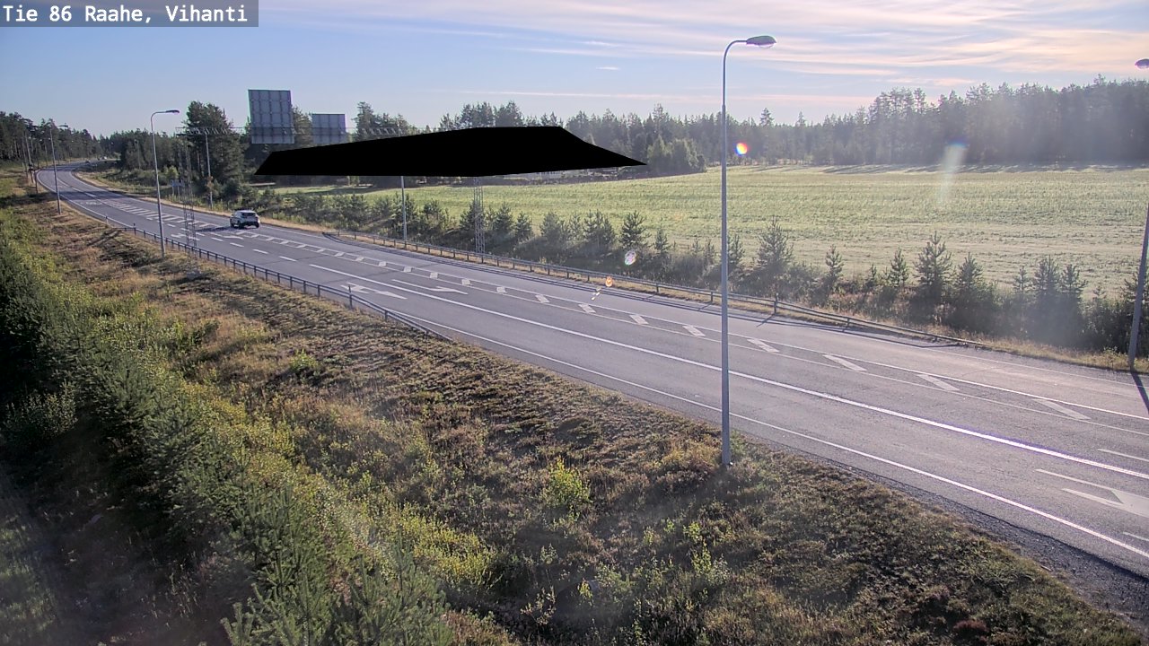 Weather Camera Image Väg 86 Raahe, Vihanti, Raahe, Pohjois-Pohjanmaa