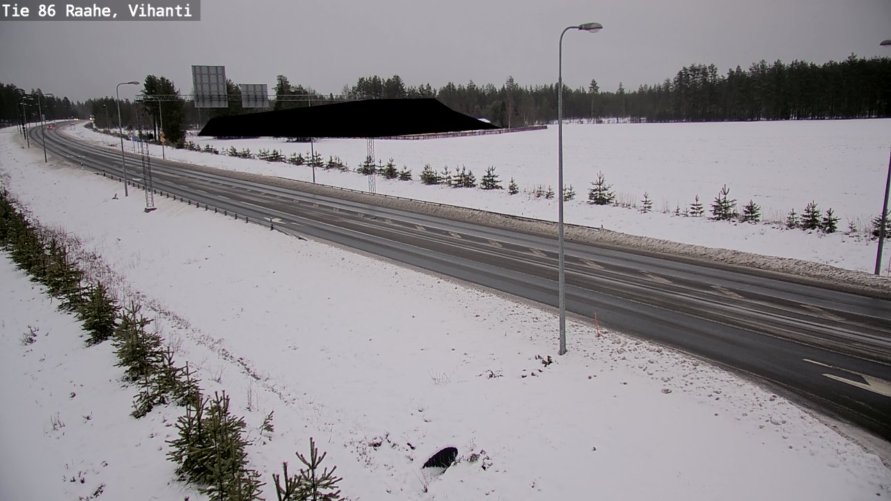 Weather Camera Image Väg 86 Raahe, Vihanti, Raahe, Pohjois-Pohjanmaa
