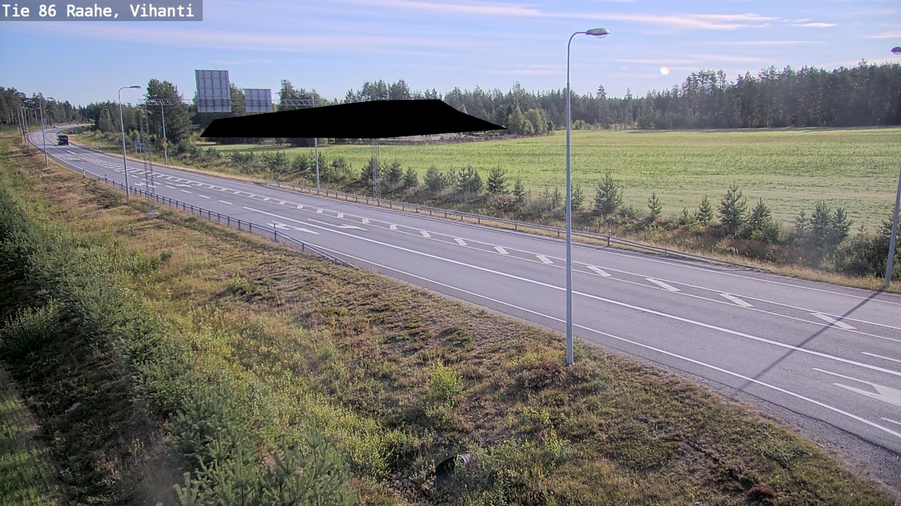 Weather Camera Image Väg 86 Raahe, Vihanti, Raahe, Pohjois-Pohjanmaa