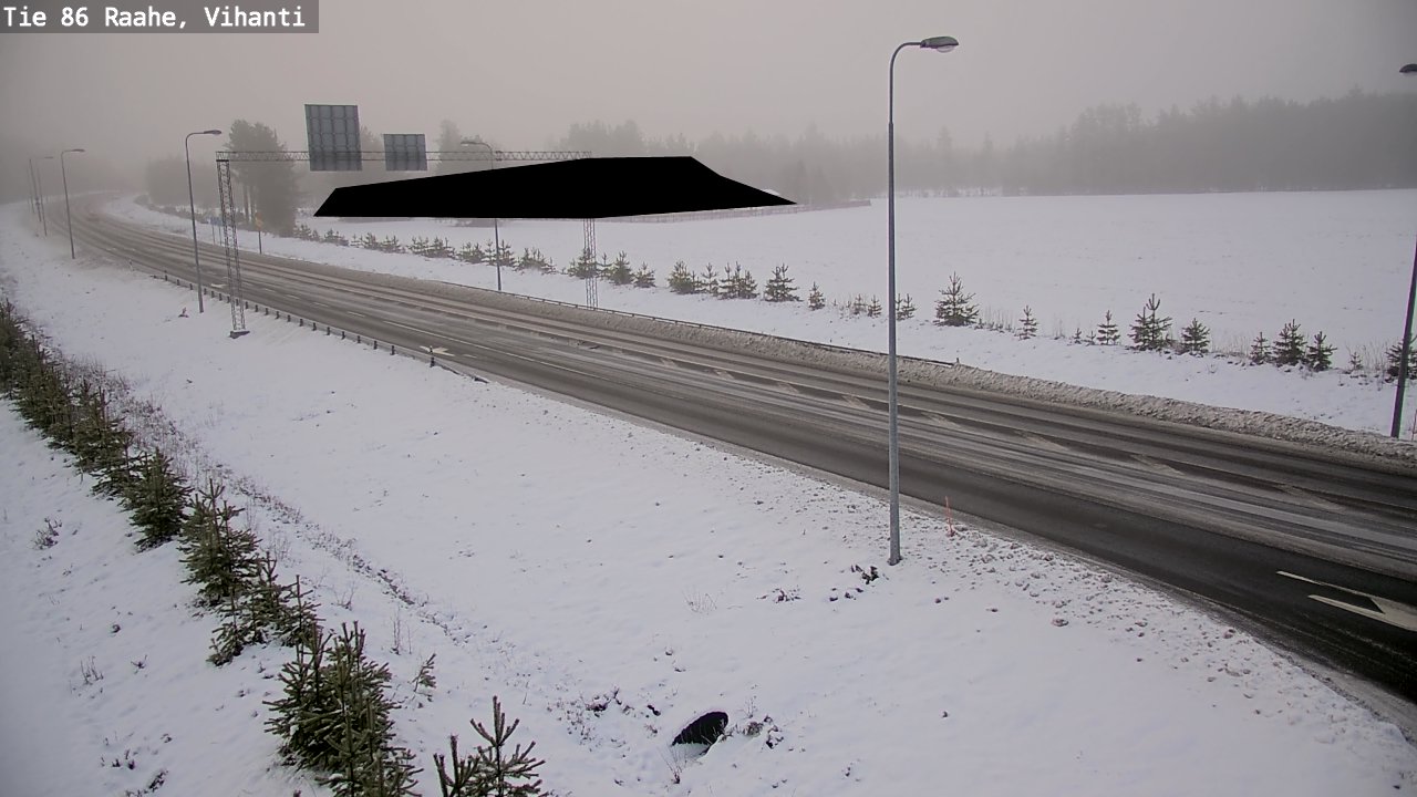 Weather Camera Image Väg 86 Raahe, Vihanti, Raahe, Pohjois-Pohjanmaa