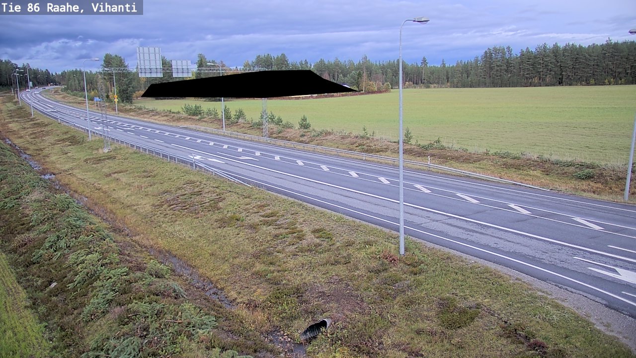 Weather Camera Image Väg 86 Raahe, Vihanti, Raahe, Pohjois-Pohjanmaa