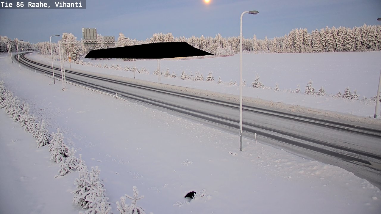 Weather Camera Image Road 86 Raahe, Vihanti, Raahe, Pohjois-Pohjanmaa