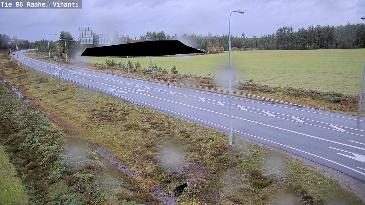Weather Camera Image Väg 86 Raahe, Vihanti, Raahe, Pohjois-Pohjanmaa